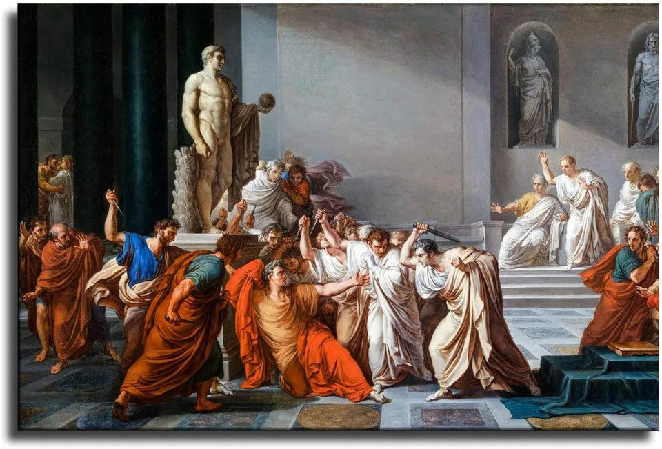 

Усасывание Вбивства Julius Цезарь Рим Холст Картины маслом Классический Рим Настенные художественные постеры и принты Картина Декор комнаты