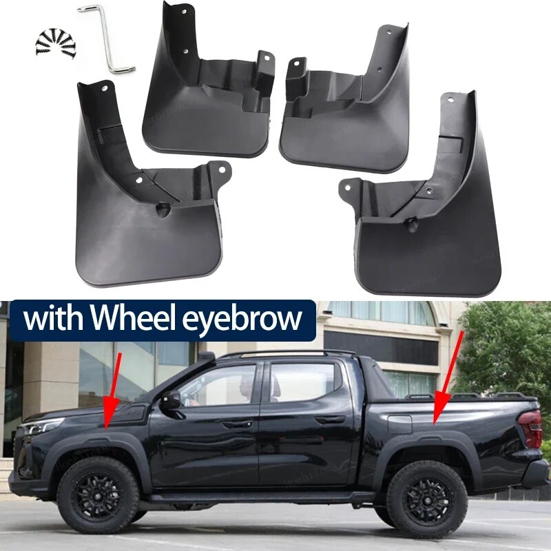 

4 шт., брызговики для Changan Hunter Plus Lantazhe Pickup 2023 2024