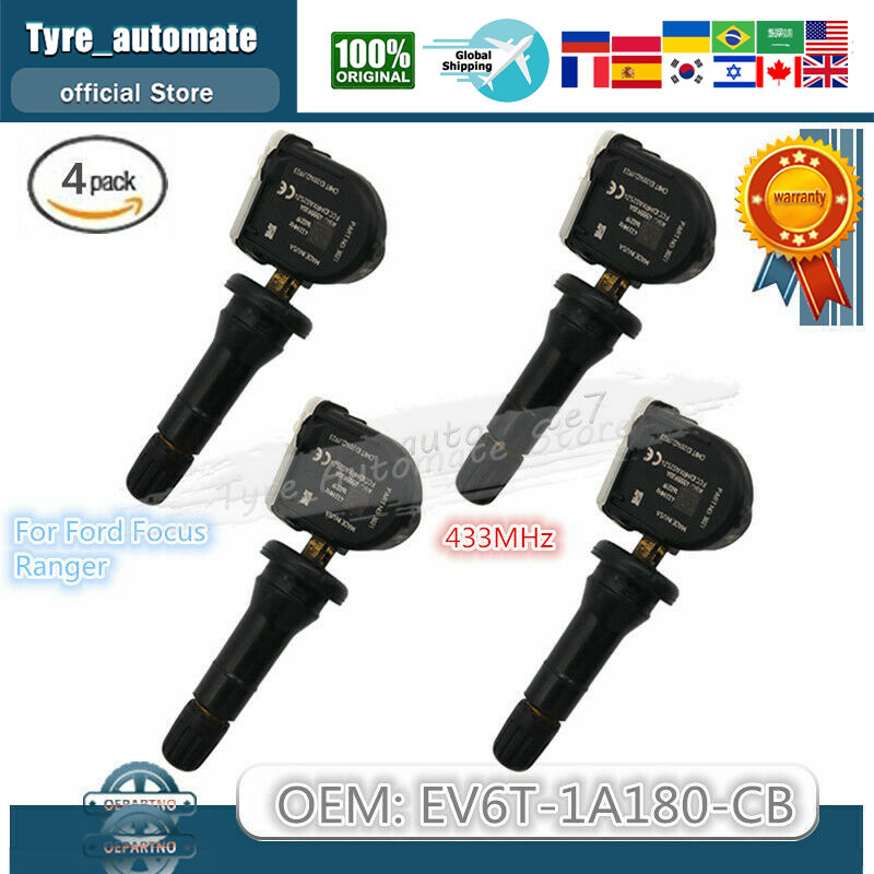 

4 шт., датчик давления Trye, TPMS для Ford Focus Kuga Ford Mondeo Mk5 Ecosport Focus B-Max C-Max Fiesta