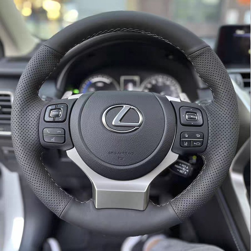 

Чехол рулевого колеса автомобиля для Lexus Is 200t 250 300 350 F Sport RC 350 CT 200h / NX углеродное волокно и кожаная оплетка рулевого колеса