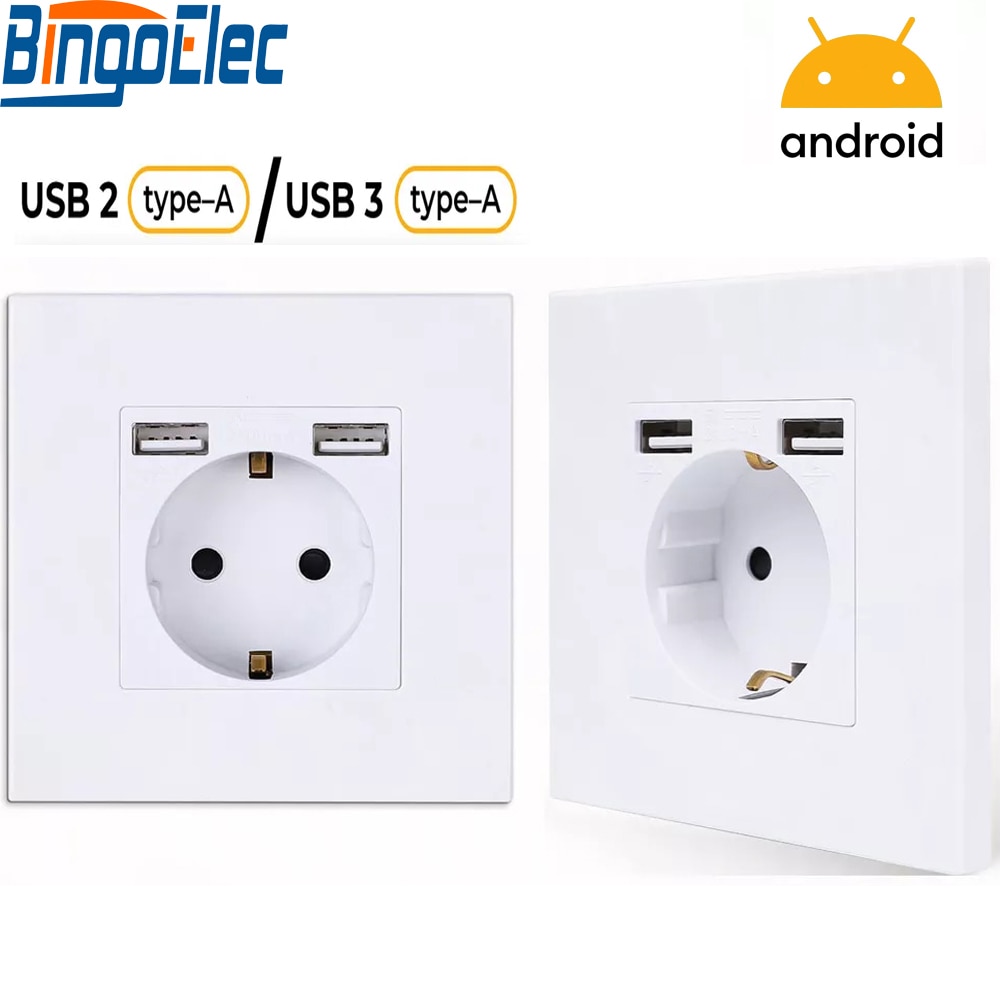 

Розетка TOUCHMI с двумя USB портами 220В