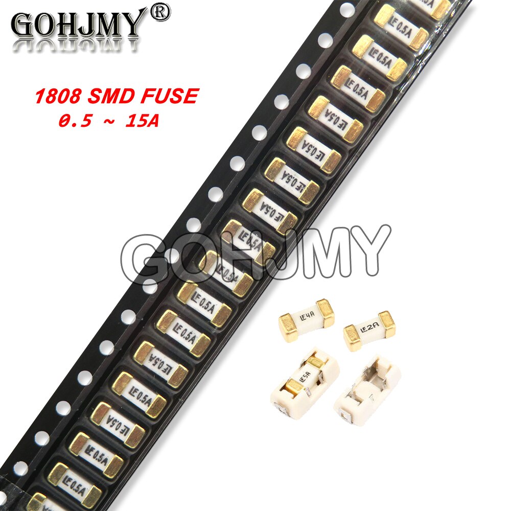 

10 шт., высокоскоростные предохранители 1808 SMD, 0451-Ма, 1 А, 2 А, 3 А, 4 а, 5 А, а, 8 А, 10 А, 12 а, 15 А, мА, мА