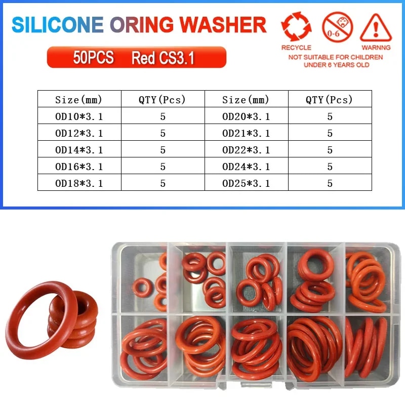 

Силиконовые прокладки для сантехники CS1mm CS1.5mm CS2mm CS2.5mm CS3mm CS3.5mm CS4mm