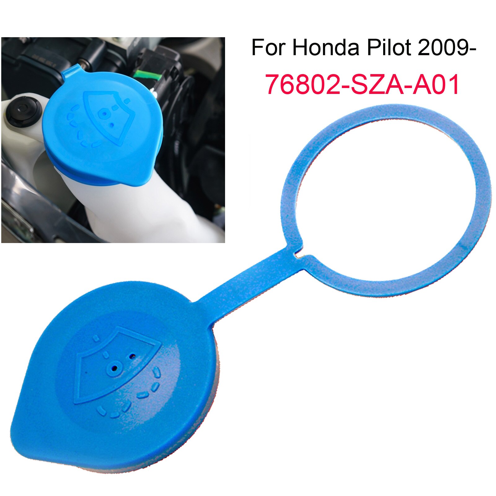 

Для Honda Pilot 2009 - 2024 Автомобильная передняя щетка стеклоочистителя резервуар Крышка для лобового стекла крышка для бутылки лобового стекла шайба 76802-SZA-A01