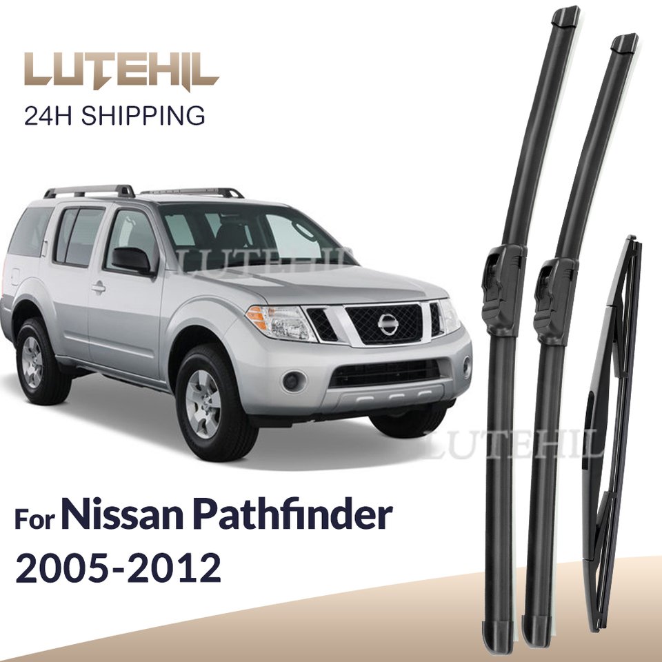 

Для Nissan Pathfinder R51 2005-2012 2006 2007 2008 стеклоочиститель передние и задние щетки стеклоочистителя лобовое стекло щетки 24 "18" 12"