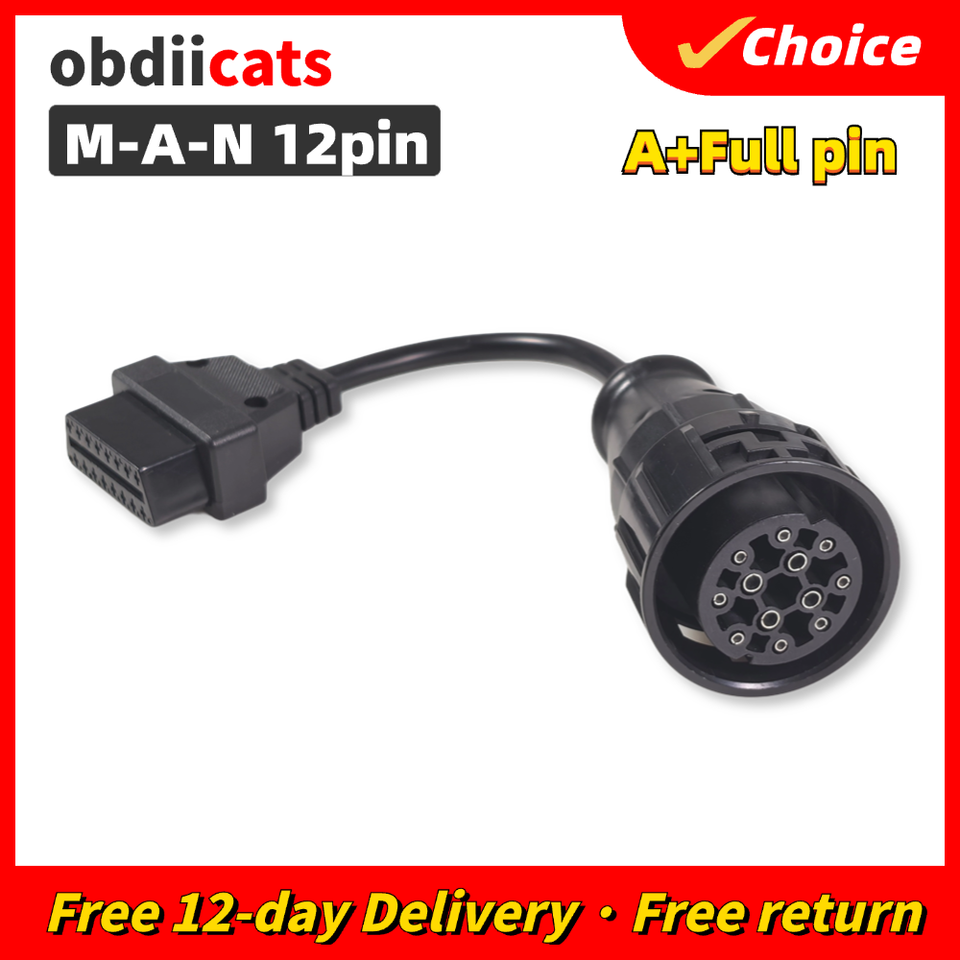 

Качество A++ для мужчин 12-контактный 12-контактный разъем OBD 2 OBD II 16-контактный разъем диагностического инструмента адаптер 16-контактный удлинительный кабель