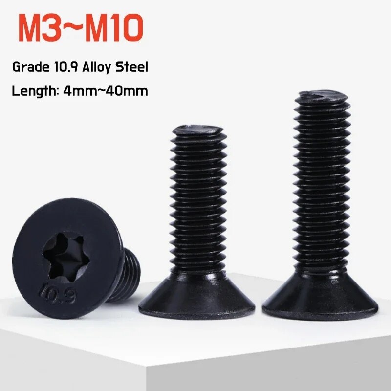 

Шестигранник Torx черные винты из стали 10.9 M3-M10 4-40мм