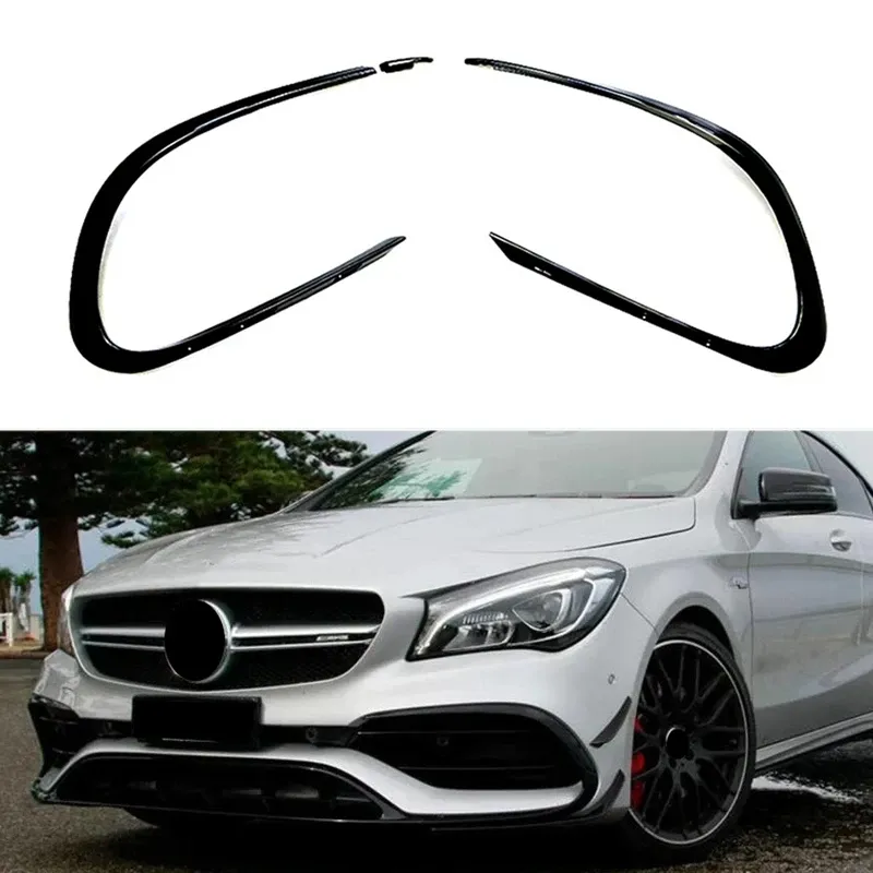 

Для Mercedes CLA-class 2016-2018 CLA45 CLA200 CLA220 AMG передний бампер автомобиля, боковой противотуманный фонарь, сплиттер, спойлер, накладка