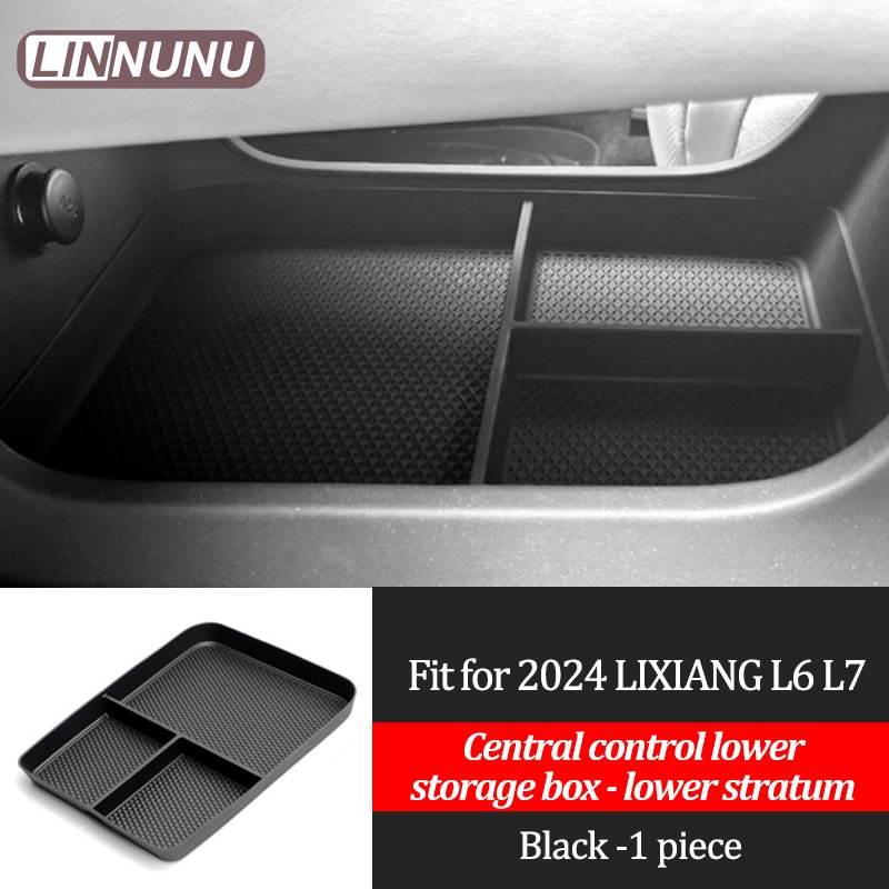 

Linnunu подходит для Lixiang L6 L7, аксессуары для салона автомобиля 2025 2024 2023, нижняя крышка ящика для центрального управления автомобиля, материал ABS