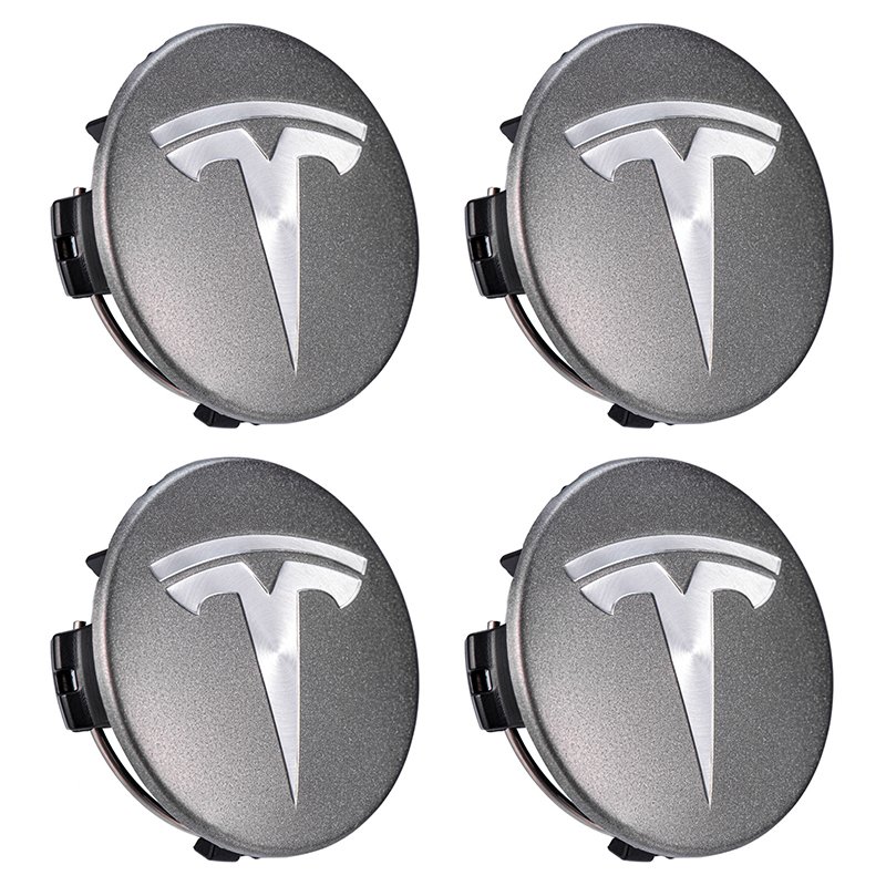 

4 шт., 56 мм, серые, серебристые колпаки Tesla для автомобильных колес, диски, крышка ступицы, логотип для Tesla Model 3 Y X S, колпаки, автоаксессуары
