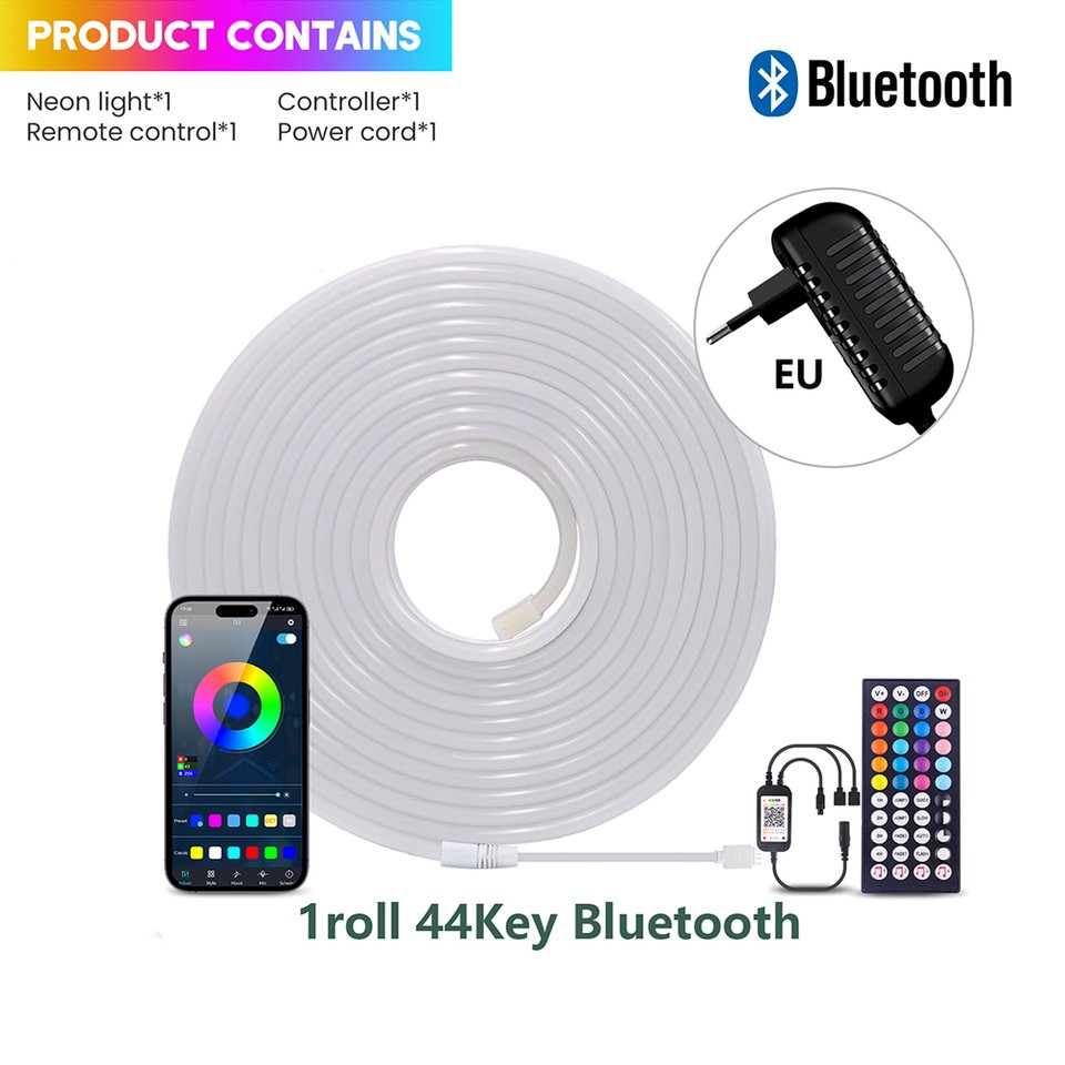 

KISUFU RGB неоновая светодиодная лента WIFI Bluetooth 5м
