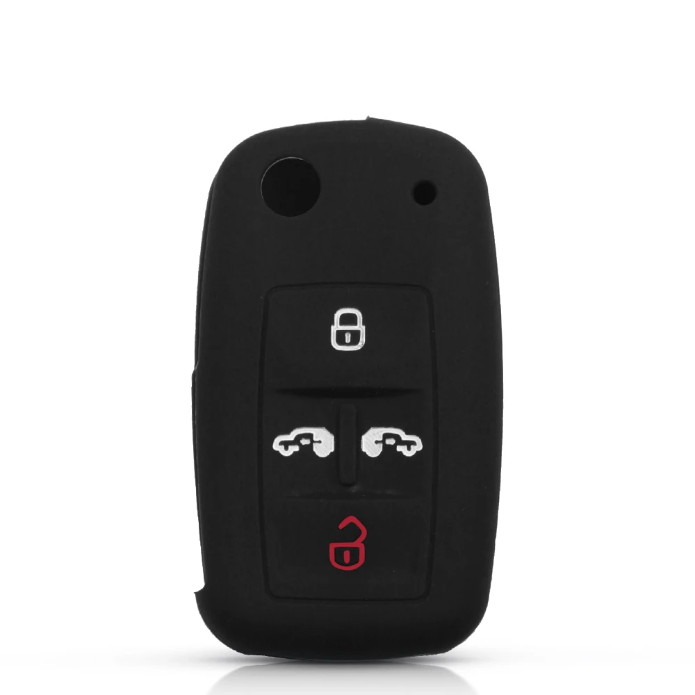 

KEYYOU для VOLKSWAGEN VW Sharan Multivan T5 силиконовый чехол для ключей от машины 4 кнопки дистанционного управления автомобильные аксессуары оболочка держатель