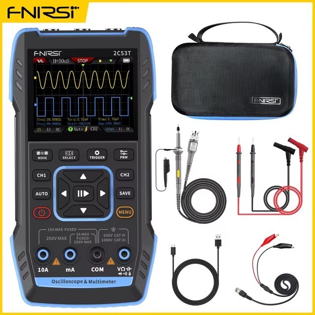 

FNIRSI 2C53T осциллограф мультиметр генератор сигналов