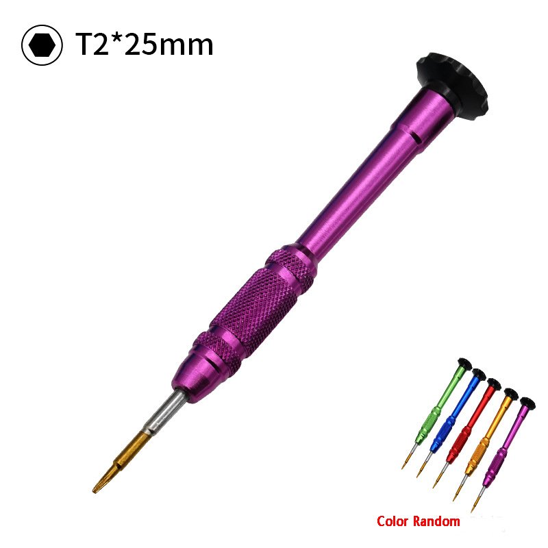 

Прецизионная отвертка T2/T4/T5/T6/Y/Cross/Slotted /Pentalobe / Hex для ремонта часов/телефона/компьютера/очков, 1 шт.