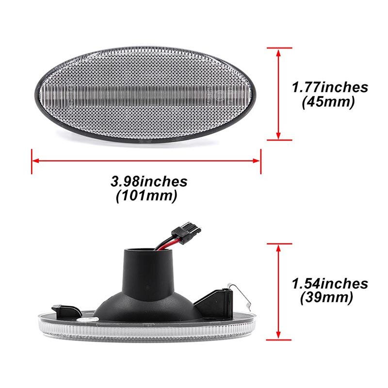 

6x дымчатый светодиодный габаритный фонарь для Nissan NV400 Van X62 X62B Opel Movano MK2 для Renault Master MK3, боковые маркеры