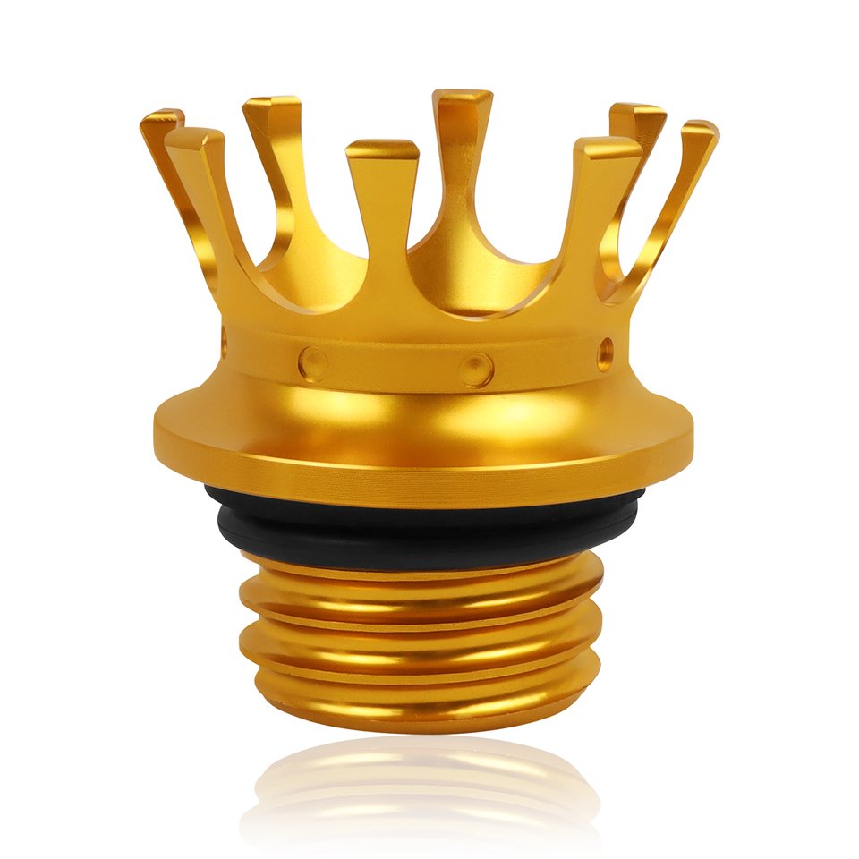 

King Crown Крышка бензобака крышка топливного бака для Harley Sportster XL 883 1200 48 Dyna Touring правая резьба резервуар масляная крышка под заказ