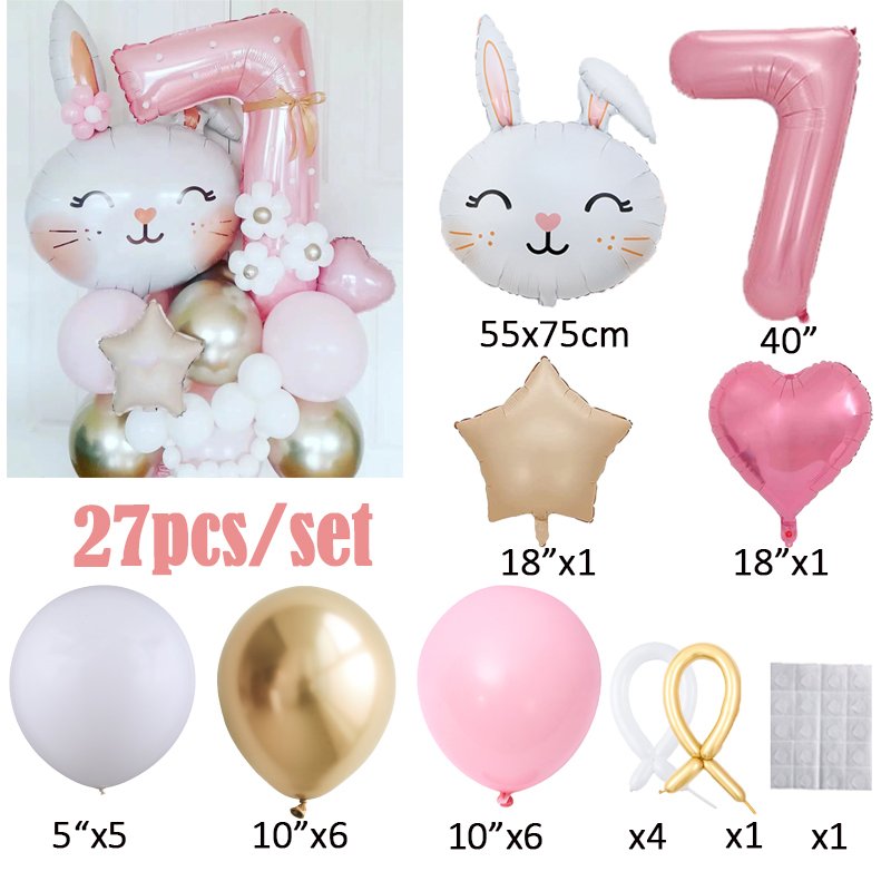

Пасхальные фольгированные шары Globos 27 шт., розовые, 40 дюймов