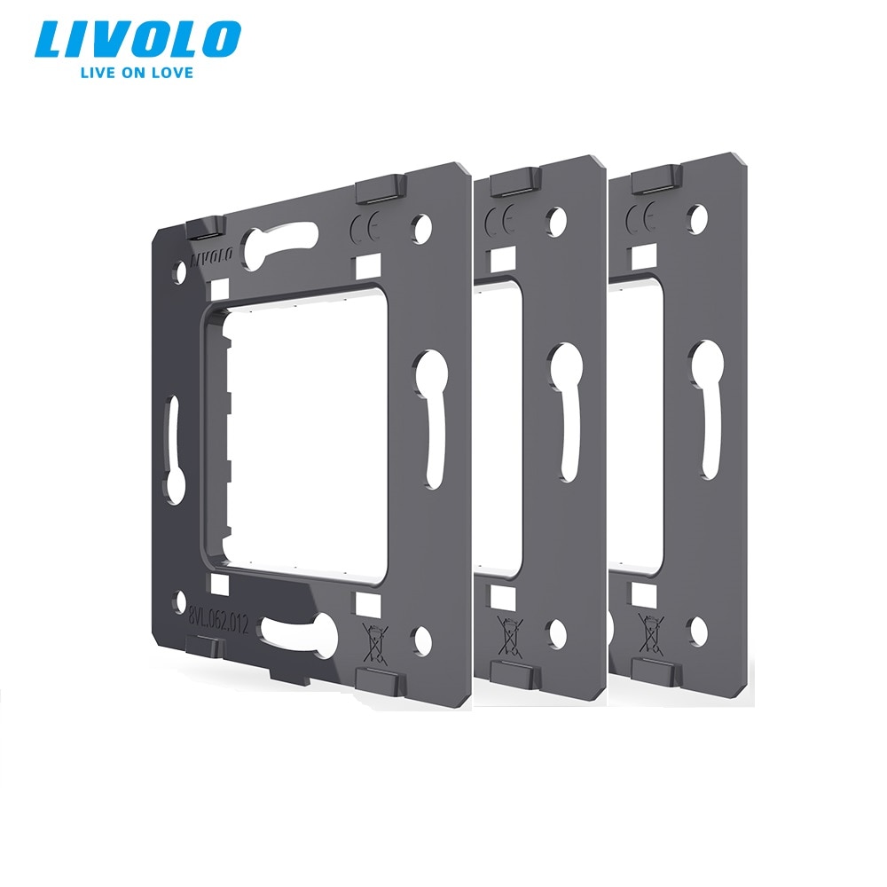 

LIVOLO Металлическая пластина для выключателей и розеток 3 шт