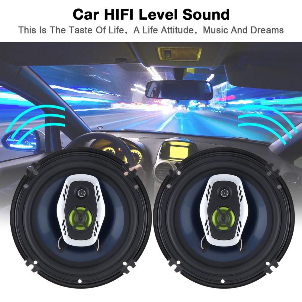 

2 шт., автомобильные коаксиальные Hi-Fi колонки, 6,5 дюйма, 16 см, 600 Вт