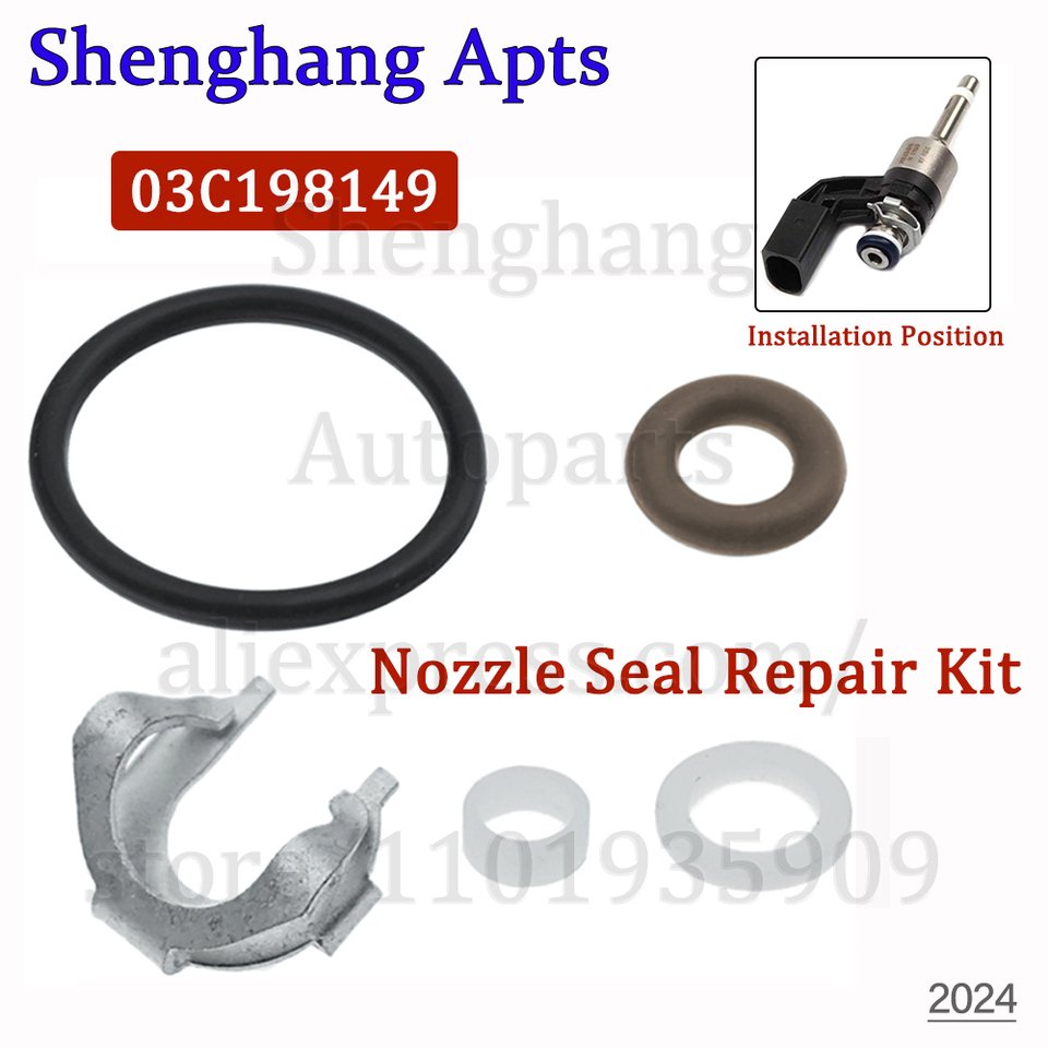 

Комплект уплотнительных колец для ремонта форсунок для Audi A1 A3 VW Jetta Polo Tiguan Golf Seat Ibiza 1.4L 03C 198149 , 03C 198 149 Для 03C 906036 М