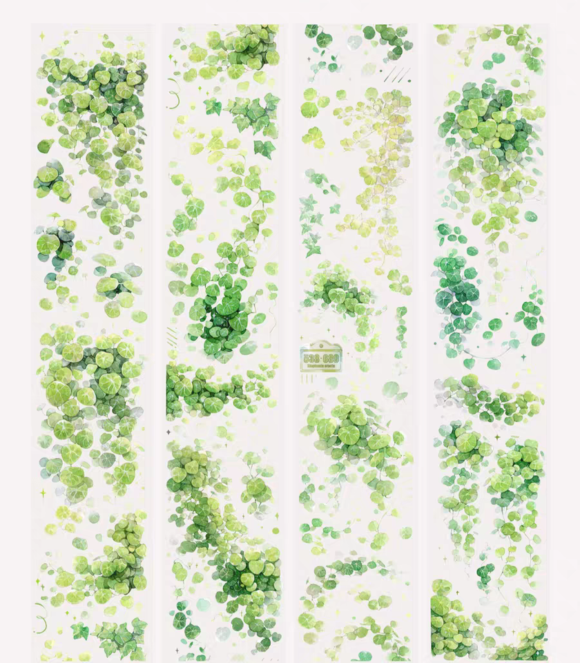 

Stephania Erecta Green Leaf Washi Pet Tape Scarpbooking Diy Craft Decoration