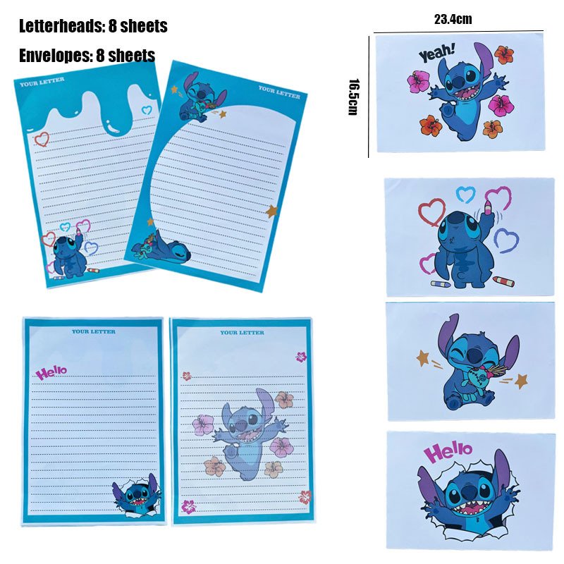 

Набор бумаги для писем MINISO Stitch