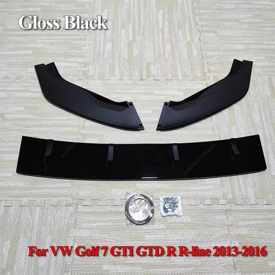 

Для VW Golf 7 7,5 MK7 MK7.5 GTI GTD R Rline 2013-2020 Автомобильный передний бампер, спойлер, сплиттер, диффузор, защита кузова, комплекты тюнинга