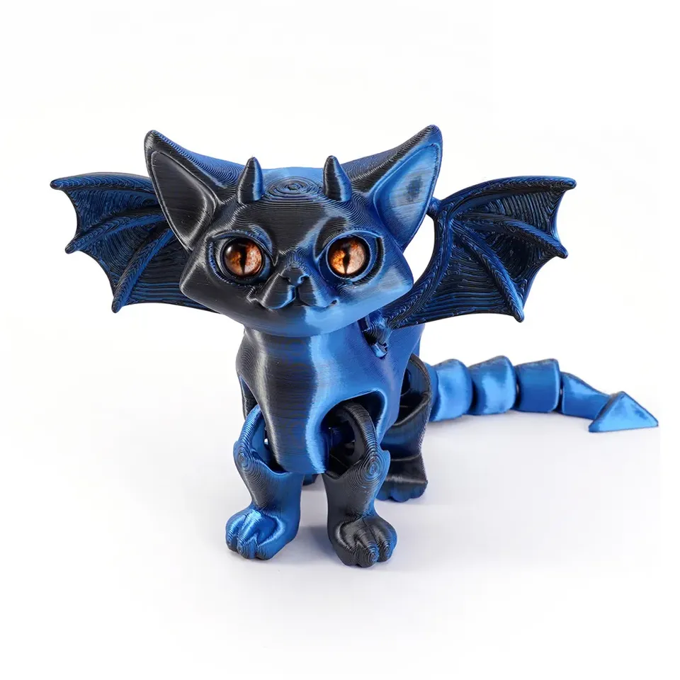 

3D-игрушка для печати, модель ангела, кота, ад, кота для украшения стола, многошарнирные подвижные аксессуары для дома