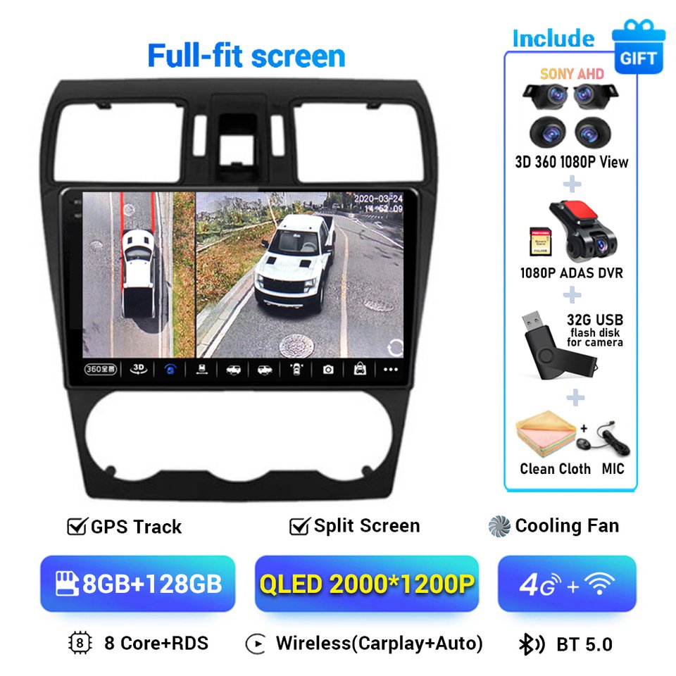 

Автомобильное радио Carplay Android 14, для Subaru Forester XV WRX 2012 2013 2014 2015 для Impreza, мультимедийный плеер, GPS-степлер, головное устройство