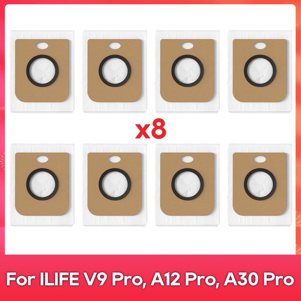 

Мешок для пыли подходит для робота-пылесоса ILIFE V9 Pro, A12 Pro, A30 Pro), аксессуары
