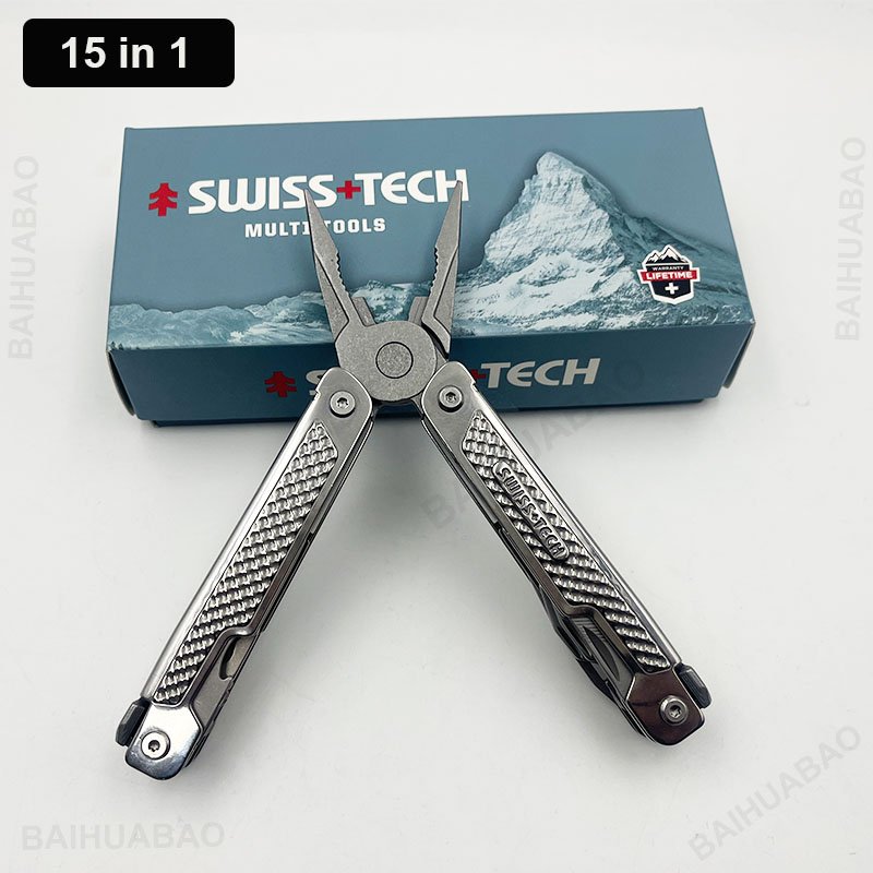 

BAIHUABAO Swiss Tech 15 в 1 мультитул