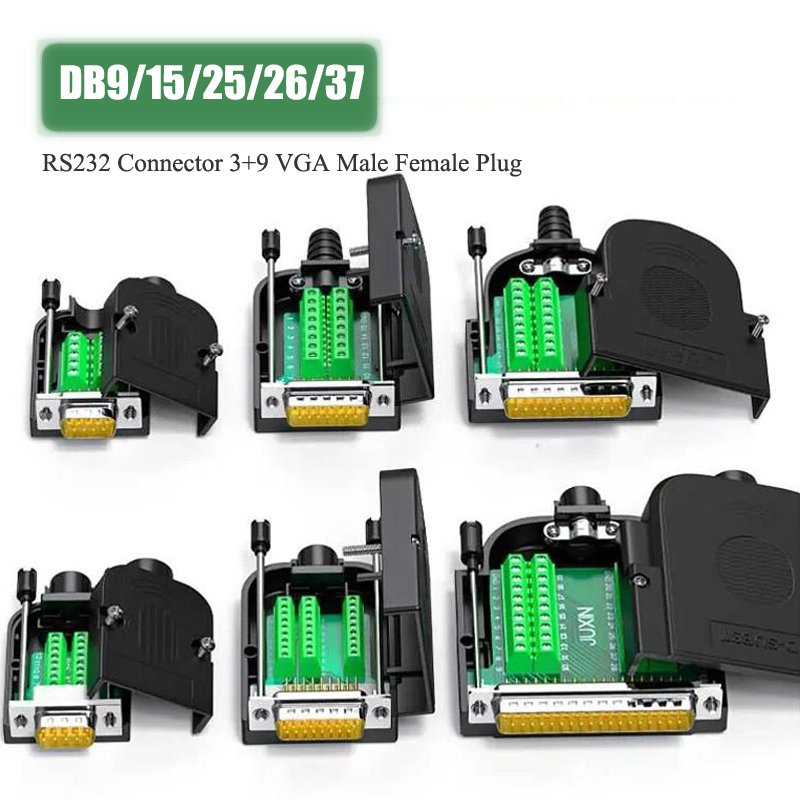 

DIVEDEER Беспаечные разъемы DB9 DB15 DB25 RS232 VGA