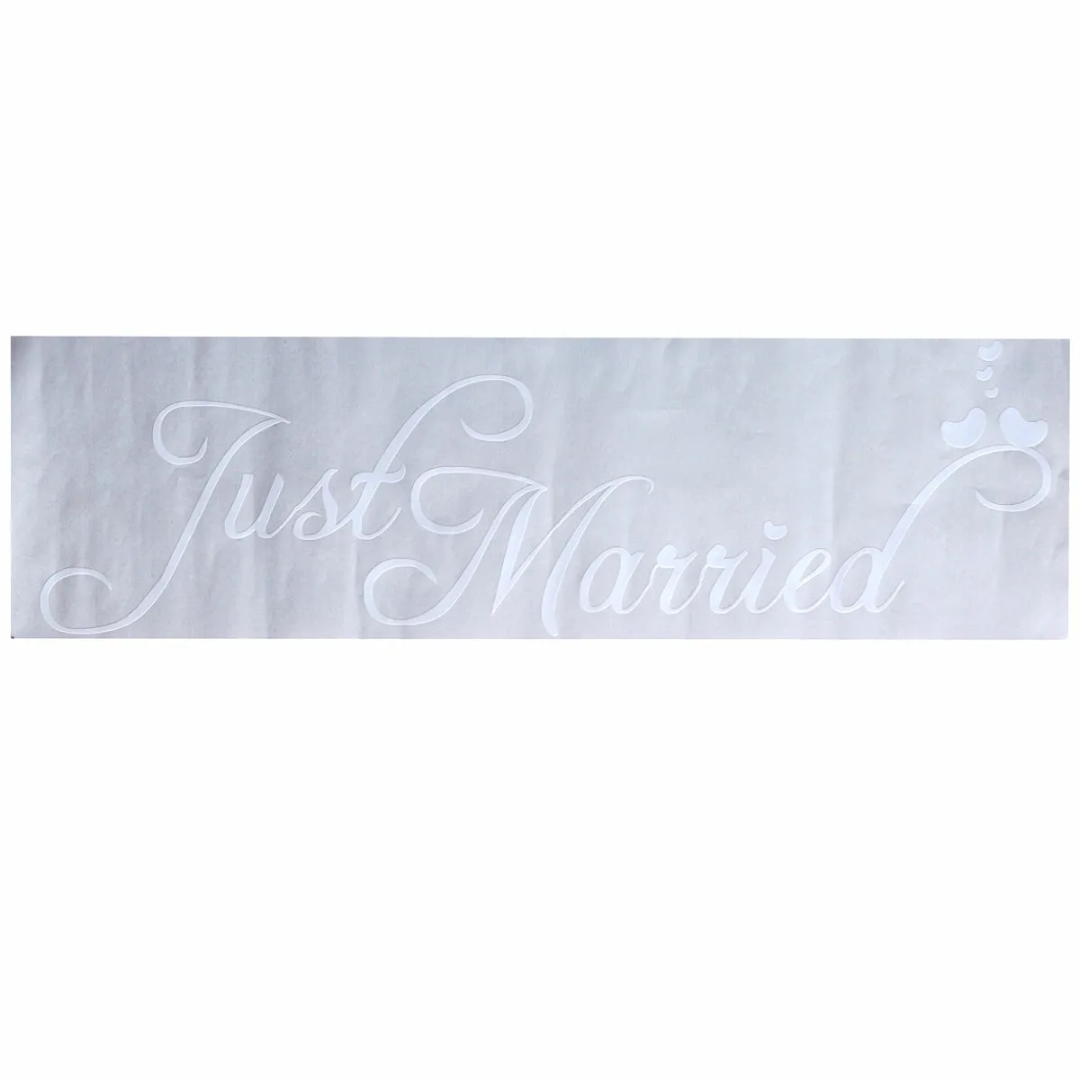 

Водостойкая виниловая наклейка "Just Married"