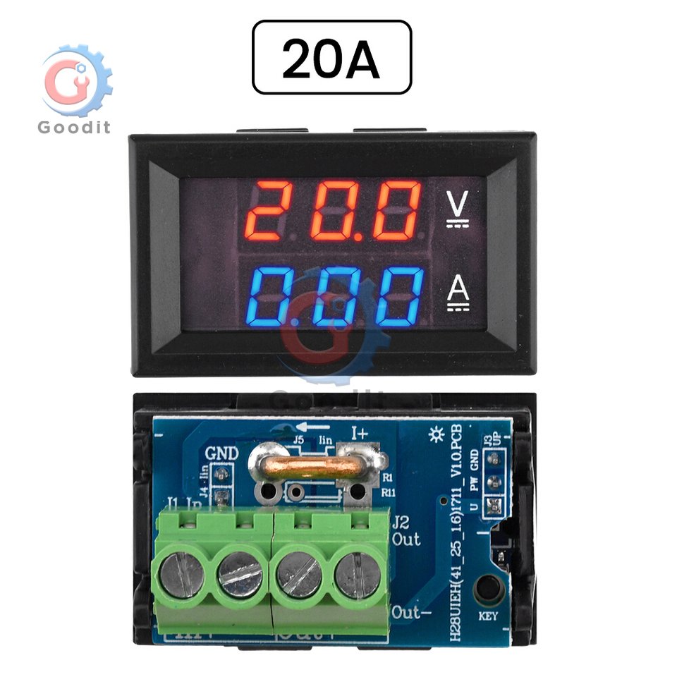 

Gaqqee Цифровой вольтметр-амперметр DC7-100V