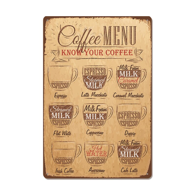 

Металлическая табличка CQDM DECOR "Fresh Coffee", 20x30 см