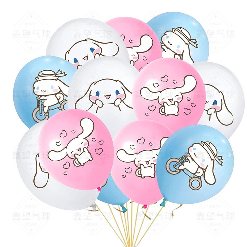 

12-дюймовые воздушные шары Cinnamoroll, воздушные шары на день рождения, свадьбу, украшения, аниме, вечерние украшения, декор для детского душа, детские игрушки, подарок