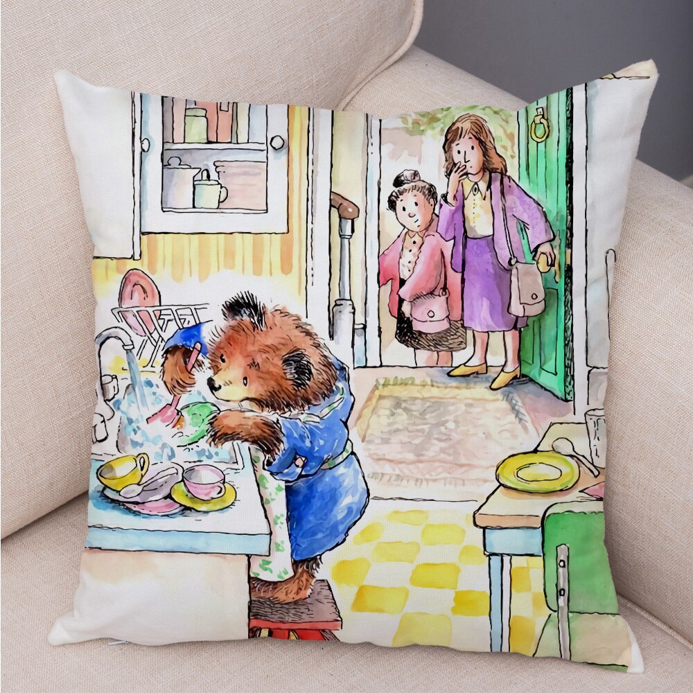 

Декоративная наволочка British cartoon bear 45x45 см