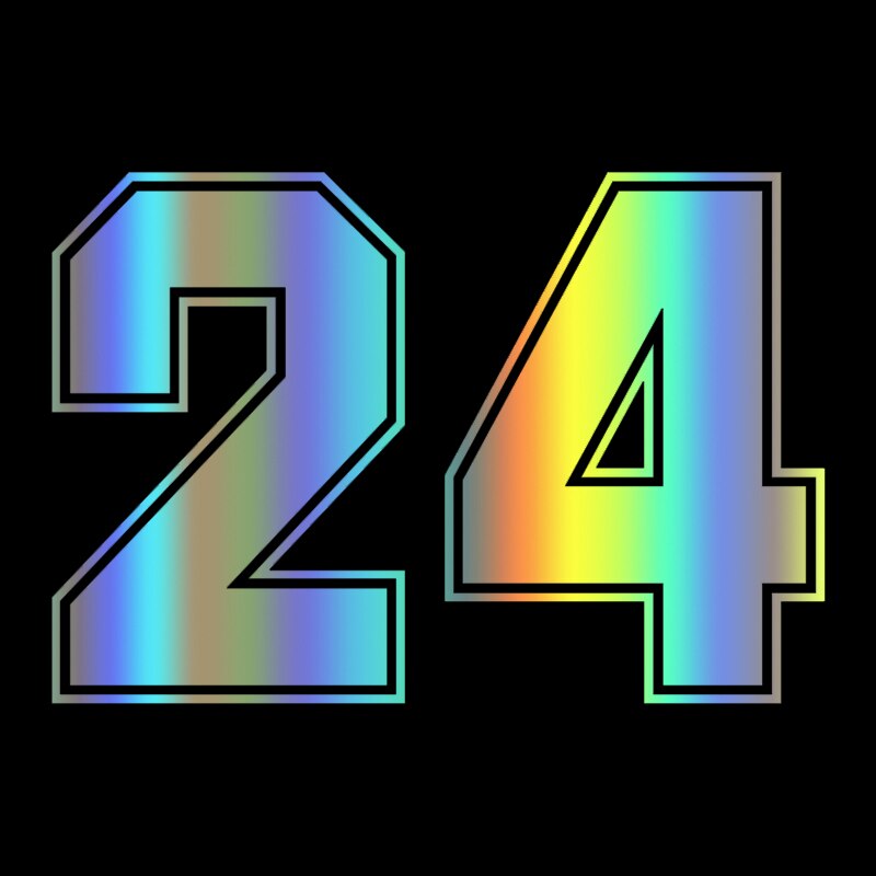 

CK3233# наклейки на авто цифры 24 водонепроницаемые наклейки на машину наклейка для авто автонаклейка стикер этикеты винила наклейки стайлинга автомобилей