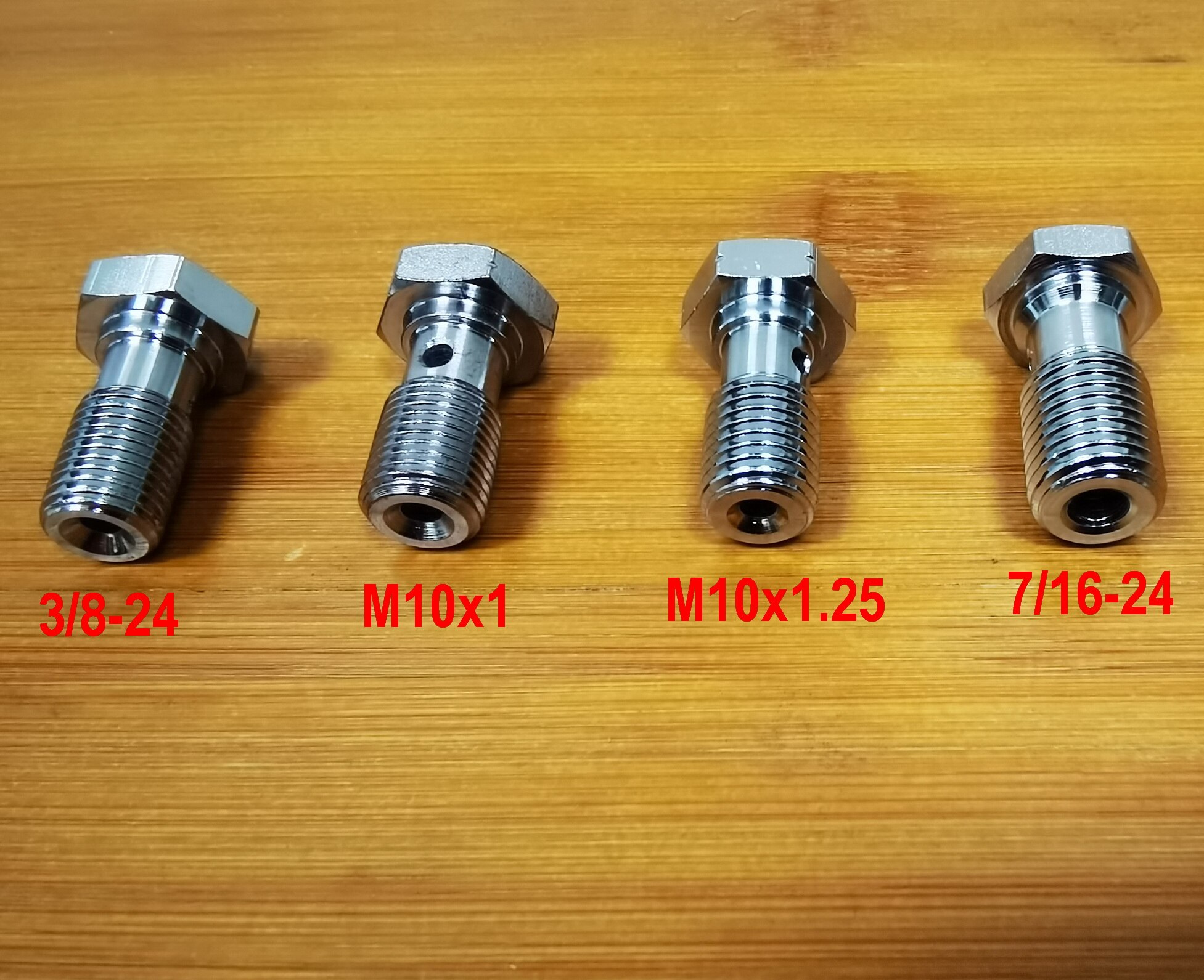 

Хромированные болты banjo M10x1, M10x1.25, 3/8-24, 7/16-24