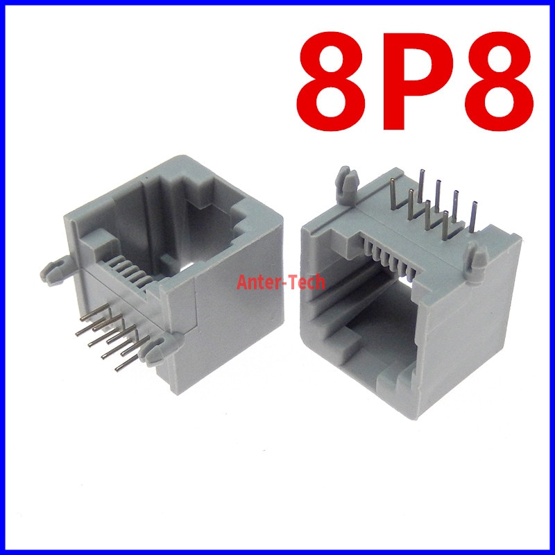 

10 шт., Модульный сетевой разъем RJ45 8P8C 8P