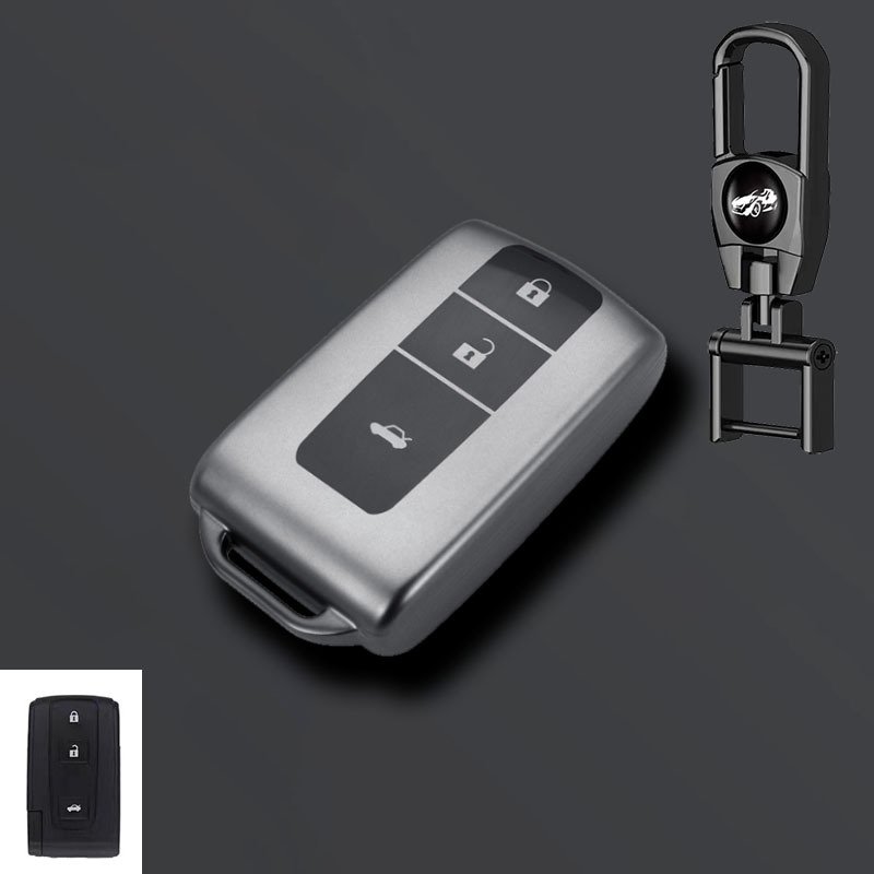 

Серый чехол из ТПУ без ключа, защитный чехол для Toyota Prius 20 Gen 2004 2009, Corolla Verso Camry, брелок с дистанционным управлением