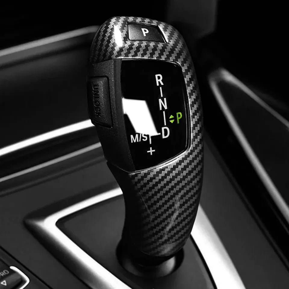 

Текстура из углеродного волокна для BMW F30 F10 F15 F07 F20 F21 F22 F32 F34 F35 5GT Автомобильная панель переключения передач Рамка ручки переключения передач Накладка на головку