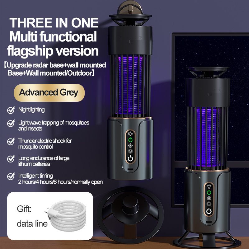 

USB электрическая мухобойка, безопасная лампа от комаров, ловушка для насекомых, мух, домашняя уличная лампа для кемпинга, репеллент от насекомых, 2025