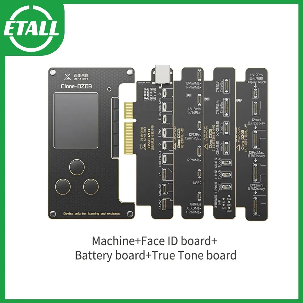 

Qianli MEGA-IDEA Clone DZ03 ремонт идентификатора лица для iPhone X -14 Pro MAX Mini Чтение Запись точечная матрица ремонт идентификатора лица гибкий кабель инструмент