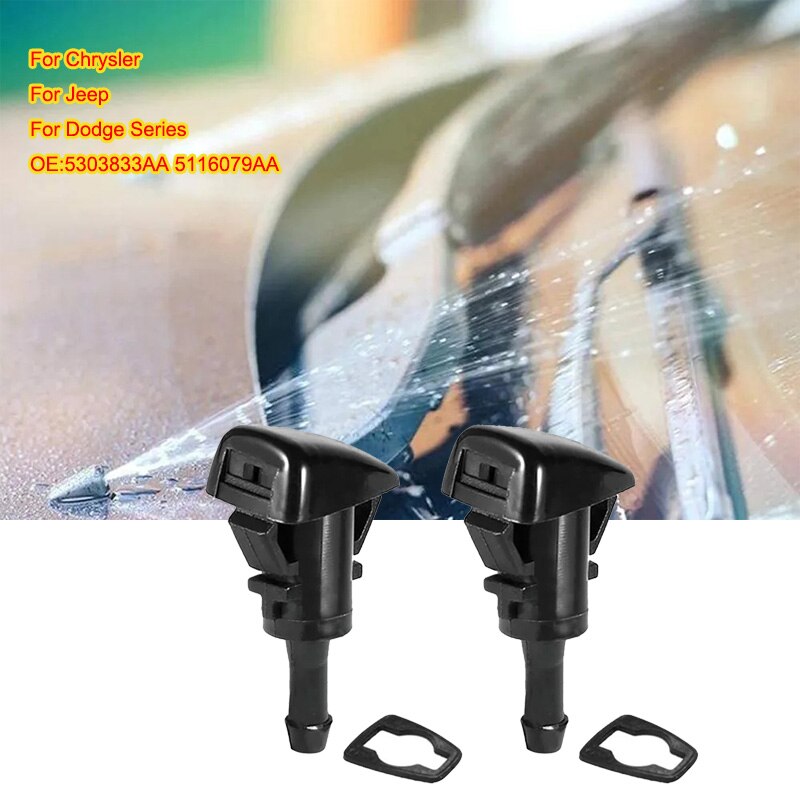

2 шт., форсунки для омывателя лобового стекла Chrysler Dodge Avenger Journey Caliber Jeep Compass Grand Cherokee