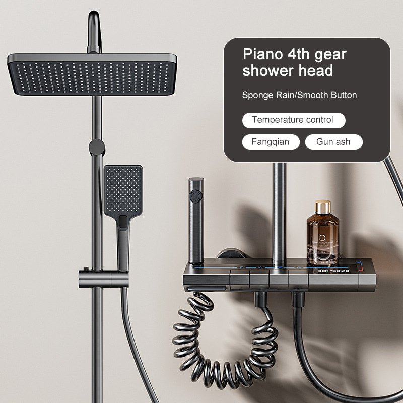 

Душевая система BusySink серая алюминиевая