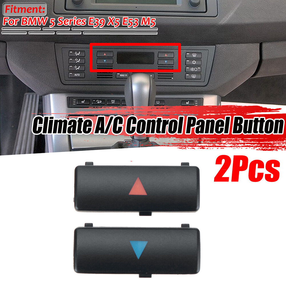 

2 шт. кнопки панели кондиционирования воздуха для BMW E53/E39/M5 климат A/C Управление вверх и вниз кнопки 64116915812 аксессуары для интерьера