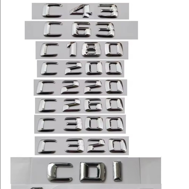 

Для C класса C63 C43 C55 C180 C200 C220 C300 C320 C350 CDI Эмблема багажника хромированные эмблемы с буквами