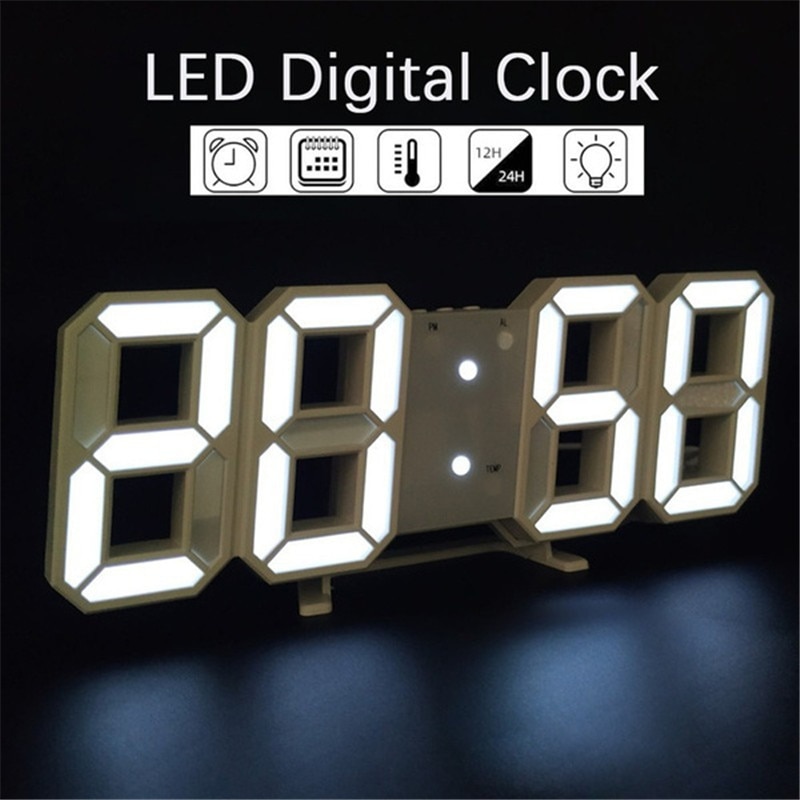 

3D LED Цифровые Настенные часы