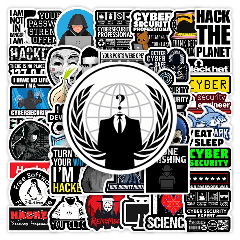 

Набор наклеек Cybersecurity Hackers